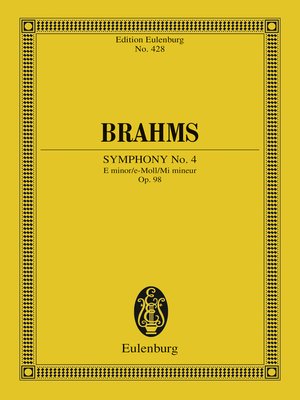 cover image of Symphony No. 4 E minor
